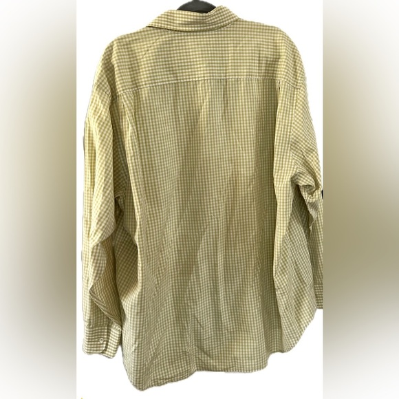 ROBERT TALBOTT CARMEL Yellow/Green Long Sleeve Button Down Shirt, Size XXL - Picture 2 of 9